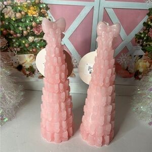 Viral Sincerely Jules Pink Bow Tree Candles